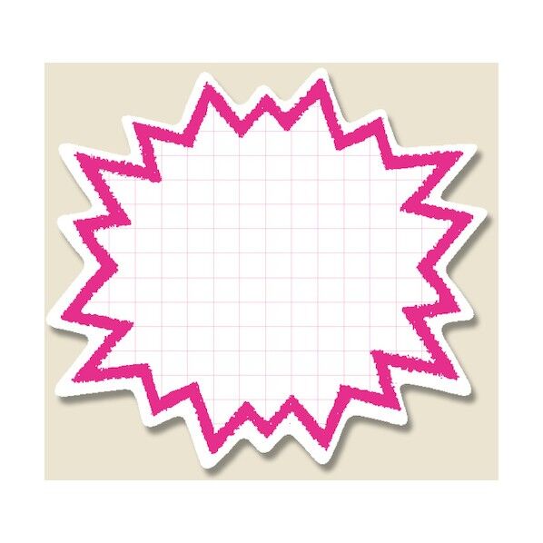 抜型カード バクハツ L ピンク 7233901 1点