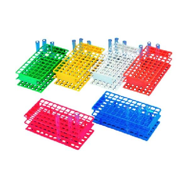 アンワイヤー試験管立て 13mm用 白色 602-21-25-10 1点