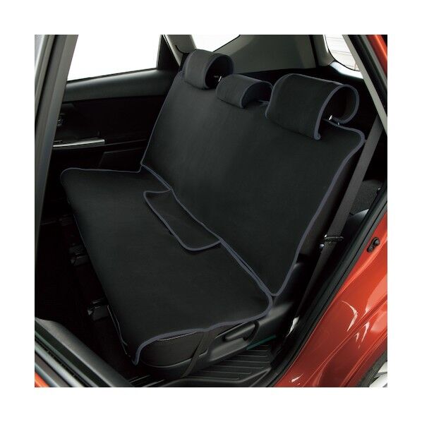 カーシートカバー 防水デオ リヤ シートベルト対応 ブラックグレー 40252808 1個