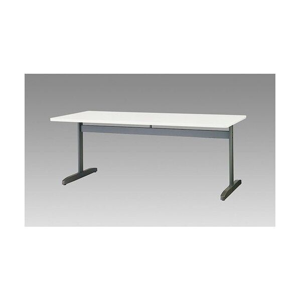 会議用テーブル (T字脚) (直線) KHE1875-WH 1点