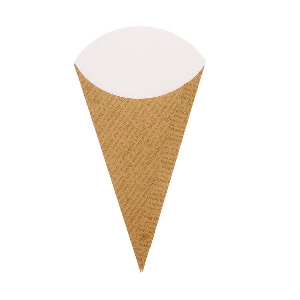 三角ポテト袋 クラフトチェッカー L 4738235 1点