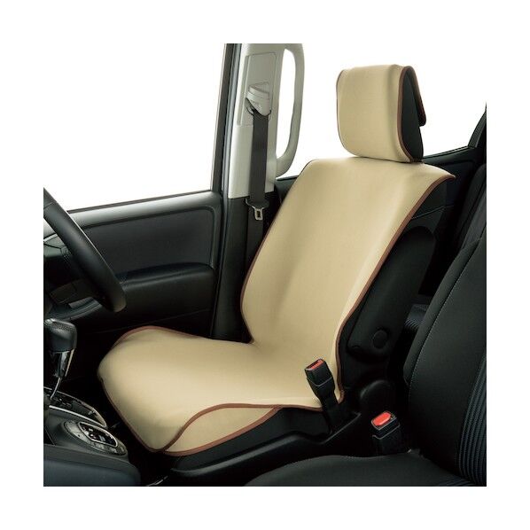 カーシートカバー 防水デオ フロント1枚 ベージュ 40255088 1個