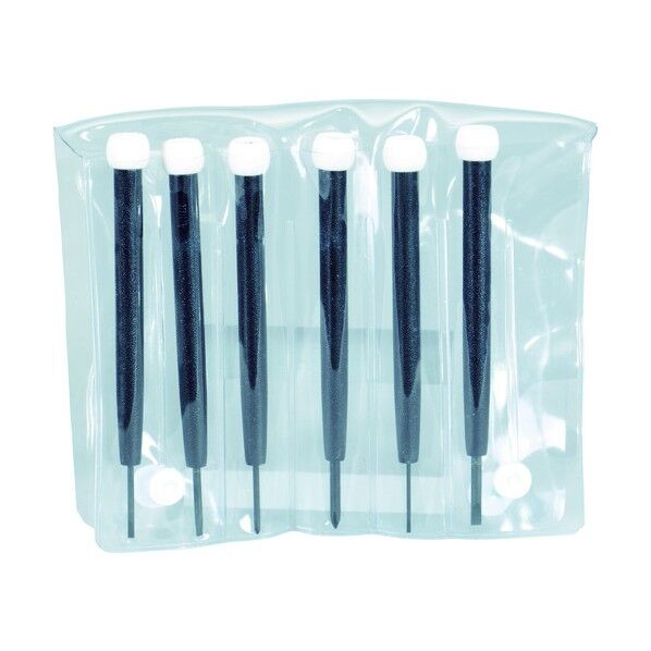 プラスチック柄精密ドライバーセット6本組