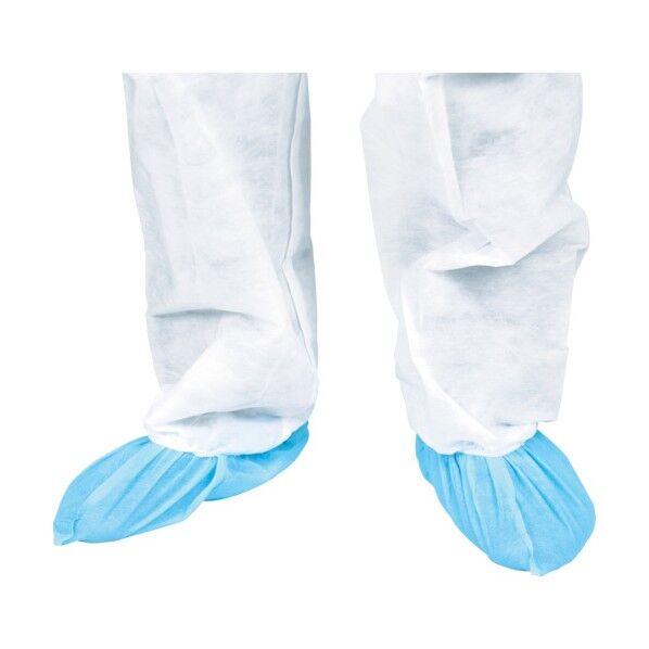 不織布使い捨てシューズカバー(50足入) すべり止めなしタイプ
