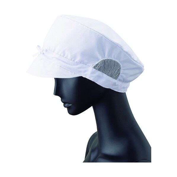ツバ付帽子 耳メッシュ