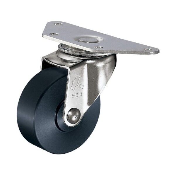 ステンレスコーナー自在ＭＣナイロン車５０ｍｍ 220E-MC50 H0800 1