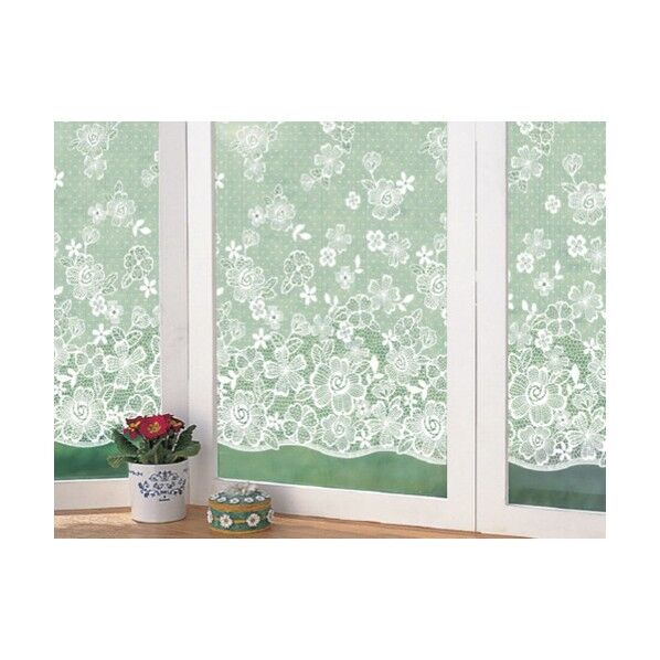 窓飾りシート(レース調) ホワイト 92cm丈×90cm巻 GML-9210 1