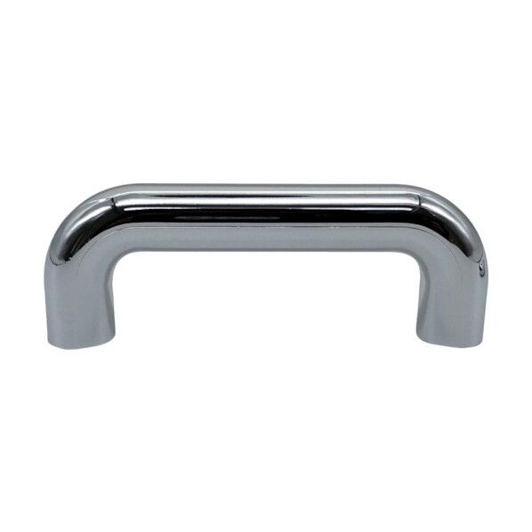 丸棒取手 ABS樹脂 クロムメッキ 全長120mm 全高29mm ピッチ108mm めねじM4深さ15(B1トラスタッピンねじM4×30 2本付) MAHAM-108 1点