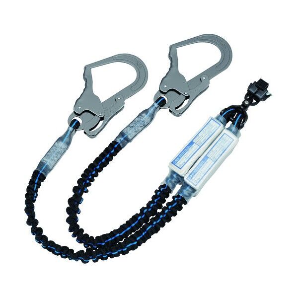 じゃばらランヤード (スチールフック+ペダルフック)