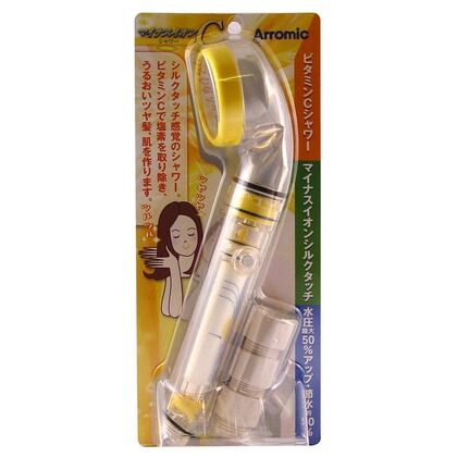 マイナスイオンCシャワーJシリーズ(浄水機能付き・節水) 黄色(イエロー) MIS(JYE)-24N 1点