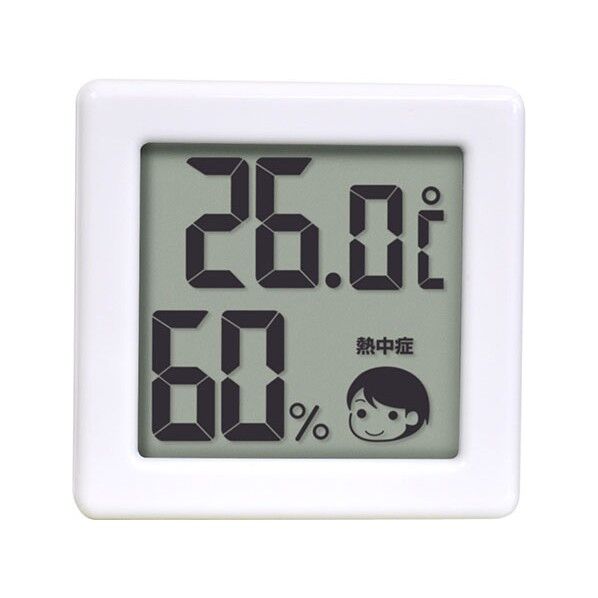dretec 温湿度計 デジタル表示 コンパクトサイズ フック穴付き 約幅5.5×奥行2×高さ5.5cm O-257 1