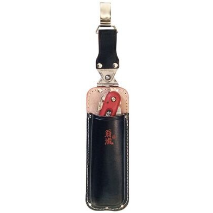 首を傾げる剪定鋸サック 吊りカン付タイプ 幅80mm×高さ380mm×長さ30mm #1132 1