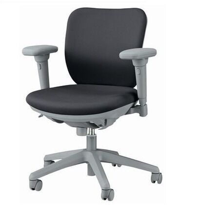 オフィスチェアー ブラック 奥550mm×幅640mm×高825~935mm No.2932FG 1