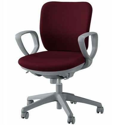 オフィスチェアー インクブルー 奥550mm×幅640mm×高825~935mm No.2911F 1