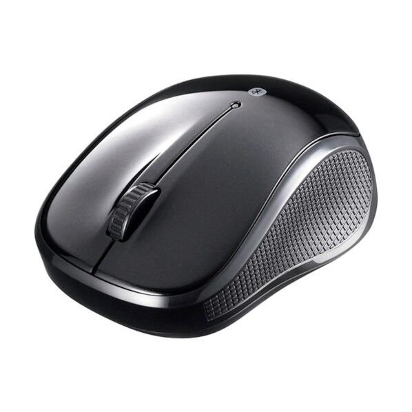 Bluetooth3.0対応 BlueLED光学式マウス 静音/3ボタン ブラック BSMBB100BK 1点