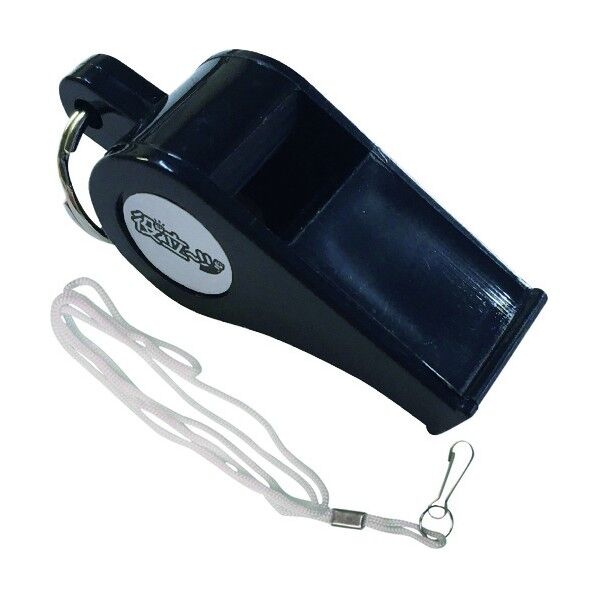 警笛/ABS樹脂(黒) ひも付き 小