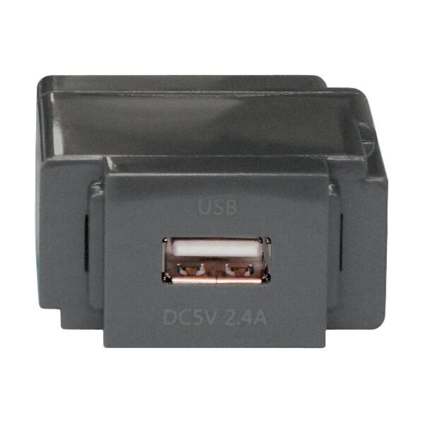 ノア 組替式USBコンセント(グレー) N-USB0241GR 1点