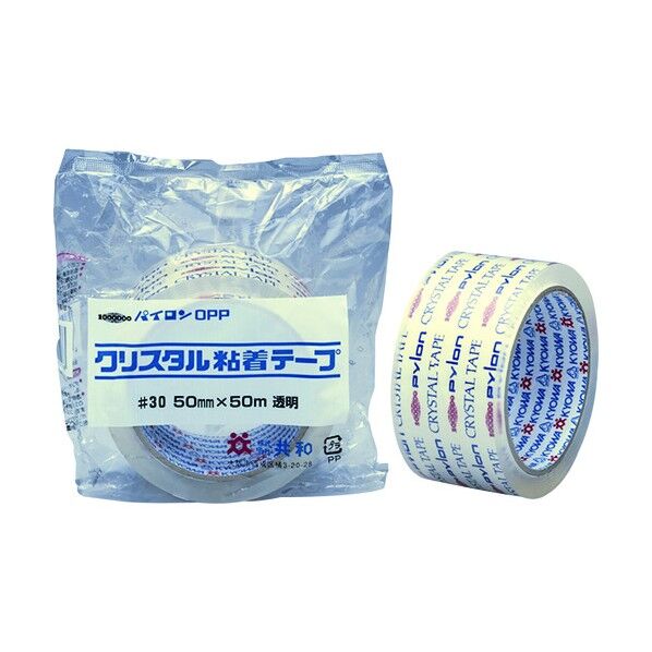 クリスタル粘着テープ(OPP)#30 50mm×50M 透明 HS-4500CA 1点