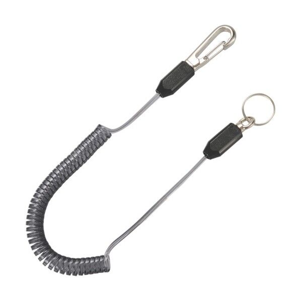 TOPスリム四角コイルセーフティコードHisqare 240 x 60 x 12 mm SFC-212SBK 1