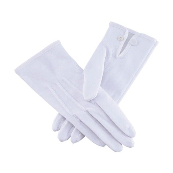 白手袋ナイロン・巻べり(ホック付) 18550