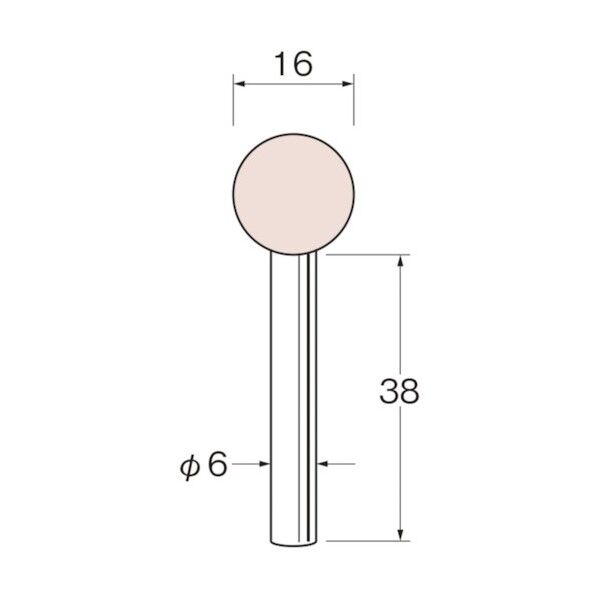軸付砥石 G6639 5本