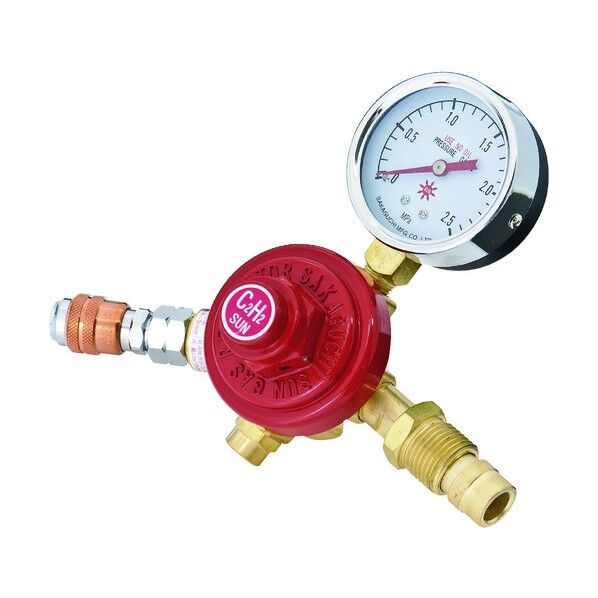 アセチレン用調整器 カプラ付