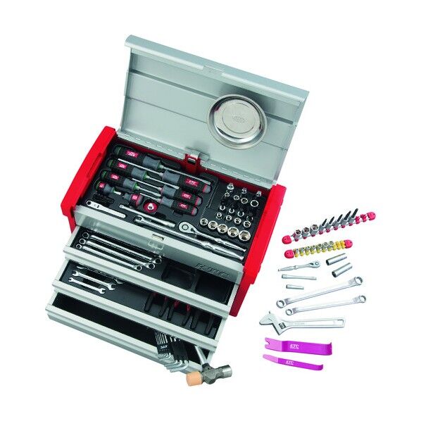 2019SK EKR-103エキスパートセット(定番セット+α) シルバー×レッド 580 x 360 x 420 mm SK59319E 1セット