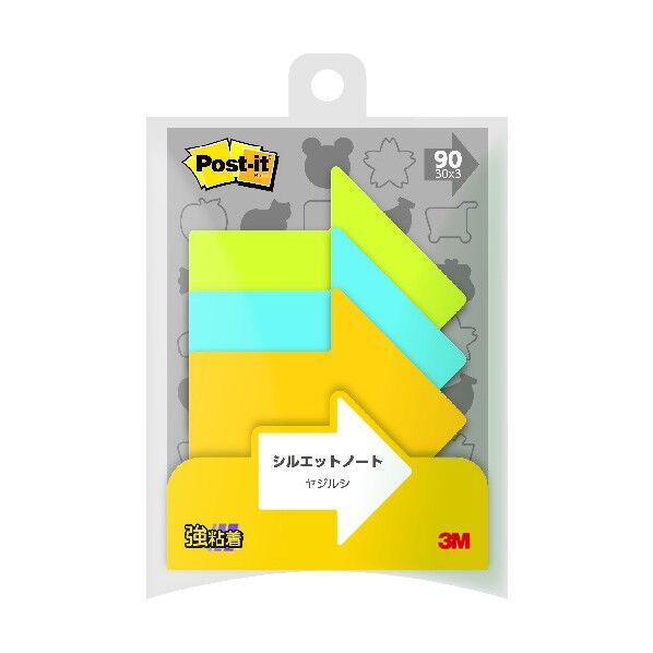 ポスト・イットシルエット強粘着ヤジルシ SSS-YA 1個