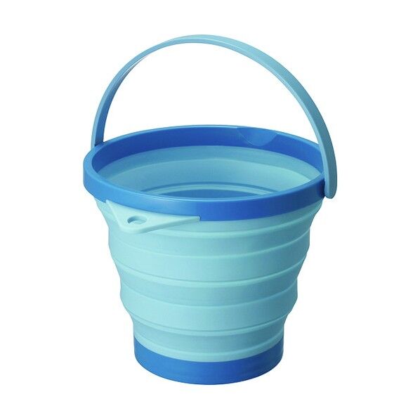 伸縮式ソフトバケツ(青) ブルー 380203 1点