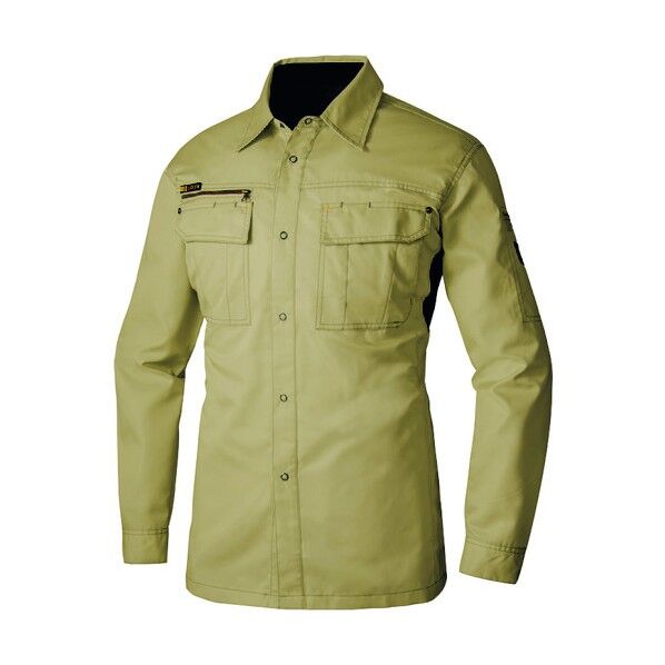 長袖シャツ(アジトプロフェッショナル)AZ3835-025カーキ5L 025カーキ 5L 3835 1