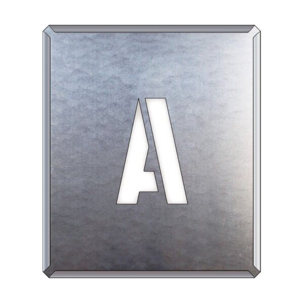 吹付け用プレート アルファベット