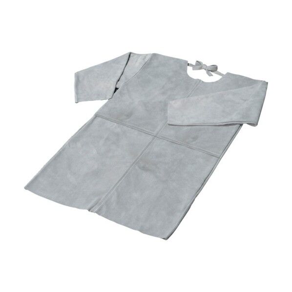 床革袖付エプロン 白L AP-50-L 6300031759 1枚