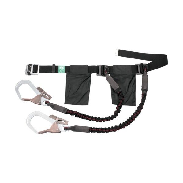 2丁掛ジャバラ安全帯タフS+H黒緋-黒 WSWK-K 1