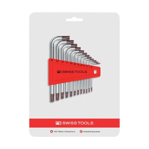 L型ヘクスローブレンチセット 410.H8-25CN 6本