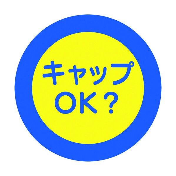 ユニット 服装ミラー用ステッカー キャップ 308-22 2枚