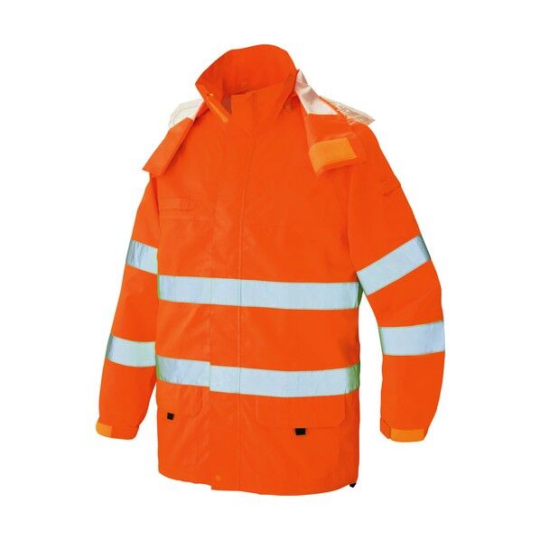 高視認性レインジャケット 093ハイパーオレンジ LL 562405 1