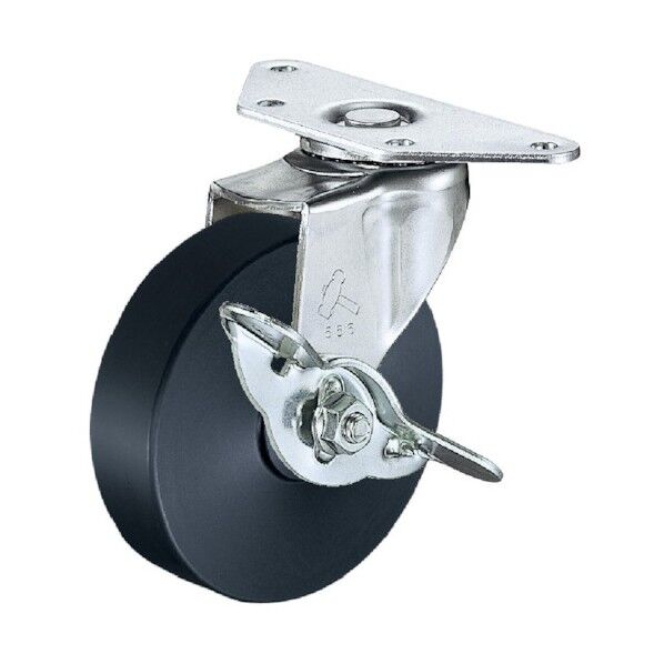 Eシリーズコーナータイプ自在SP付MCナイロン車75mm 平戸車 215EMC75 1個