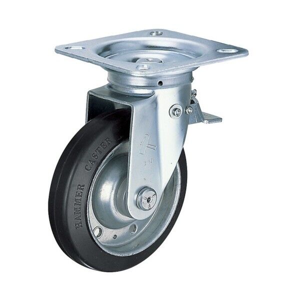 400Sシリーズ方向規制自在ゴム車100mm 平戸車 400F0SR100 1個