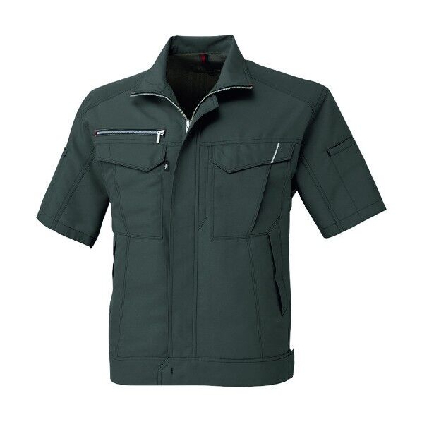 半袖ブルゾン チャコール Lサイズ A-8070-23-L 1点