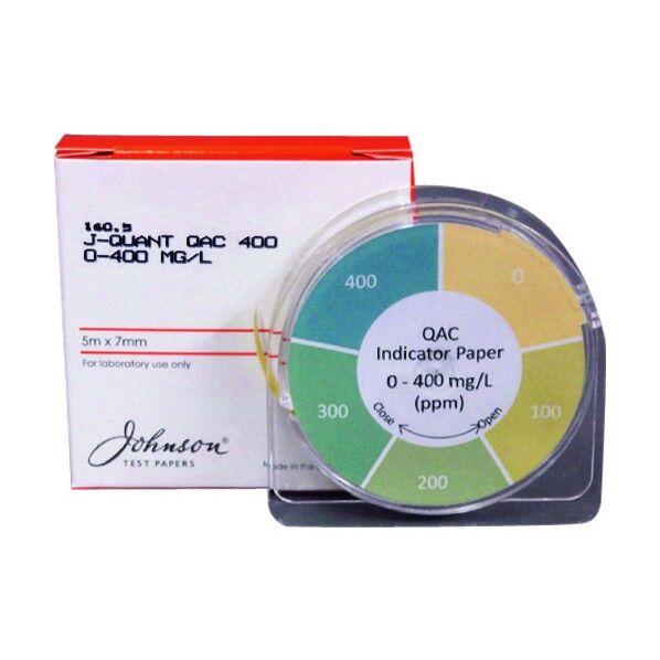 第四級アンモニウム塩試験紙0-400 007-44-01-22 100枚