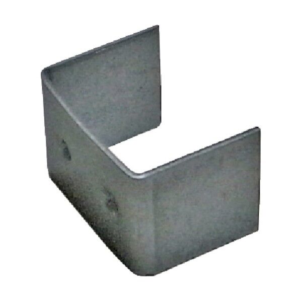 平ゴムロープ金具 カシメ(コの字型) 20mm幅用 GR-PARTS-KASHIME-10P 10個