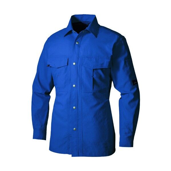 長袖シャツ(男女兼用)アジトブロスナインAZ1635-006ブルー6L 006ブルー 6L 1635 1