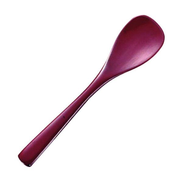本漆デザートスプーン 大 朱 OHV013E 1個