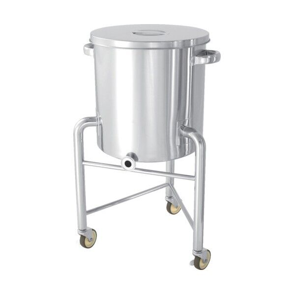 ステンレスタンク片テーパー型汎用容器脚付