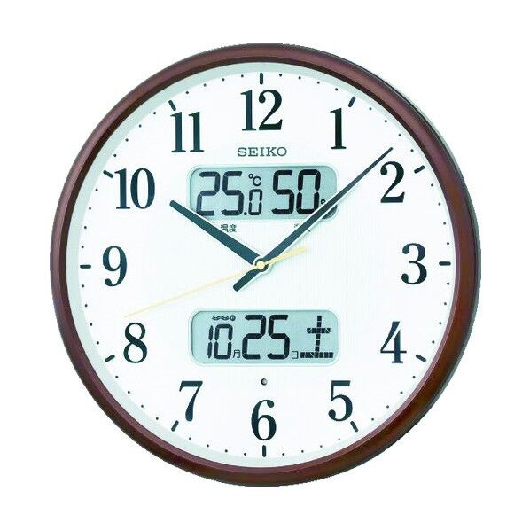 電波掛時計(温度湿度・カレンダー表示)
