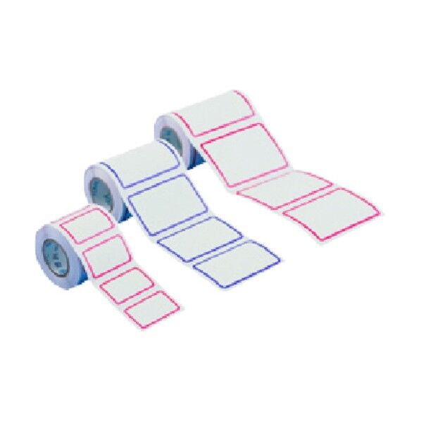 ボーダーラベル 3型 50×70mm 赤 444-55-88-03 1点