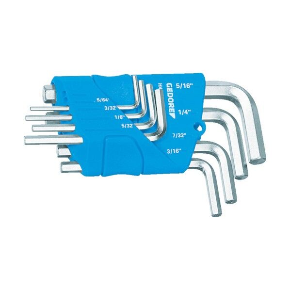 GEDORE 六角棒レンチセット 8本組(インチタイプ) H42‐88A 1