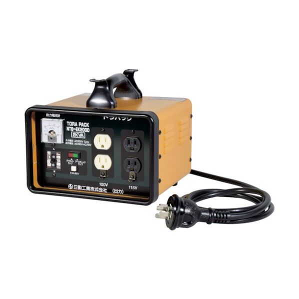 変圧器降圧専用トラパックアース過負荷漏電しゃ断器付2KVA NTB-EK200D 1