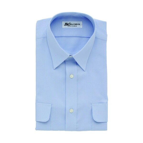 半袖カッターシャツ（3035） 007サックス 37 43020 1点