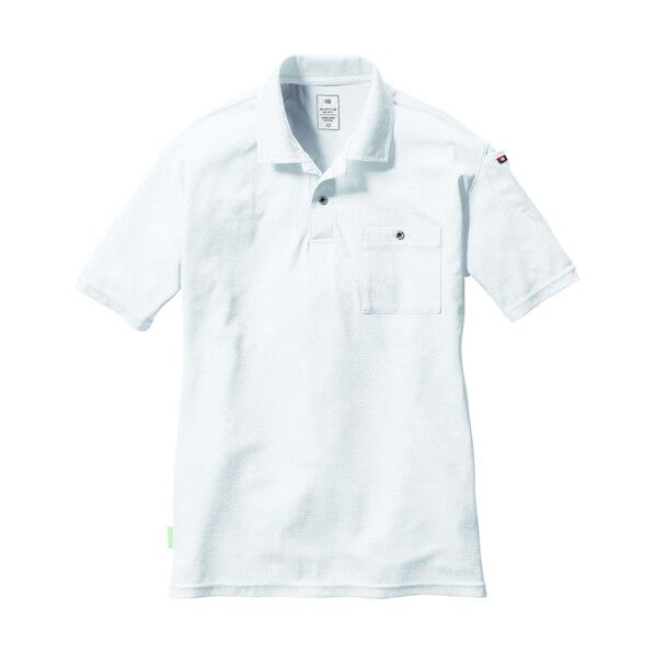 半袖ポロシャツ167-29-3XLホワイト 167-29-3XL 1点